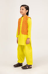 Printed Waist Coat 3 Piece Infant - SIS723125